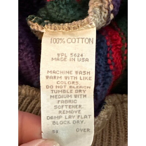 Vintage Duck Head Cable Knit Cotton Sweater - Cozy Retro Style with Character - Picture 4 of 6